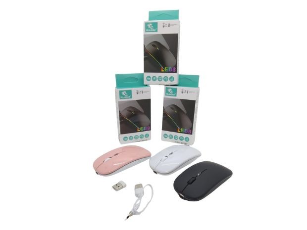 &uu MOUSE PC INALAMBRICO Y BLUETHOOT RGB YELAM